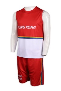 WTV163 Customized Contrast Sports Set Hong Kong Representative Sweatshirts Sweaters Sportswear Manufacturers 45 degree